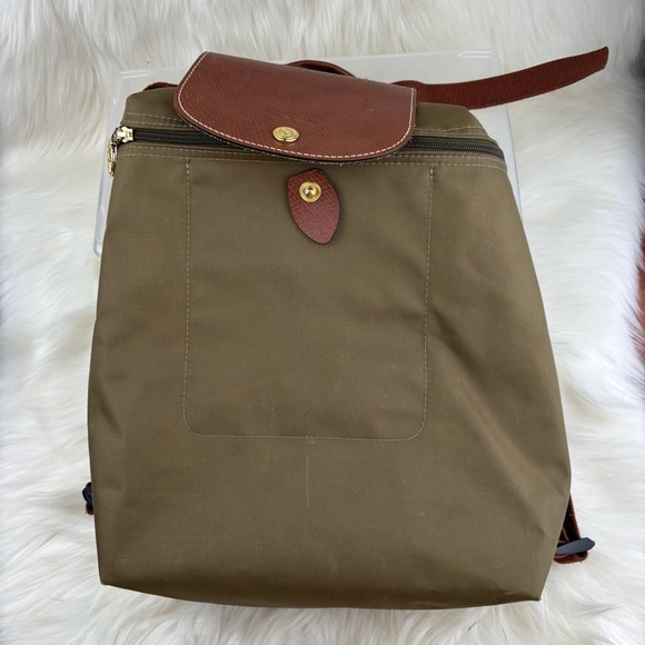 Longchamp Other - Longchamp Le Pliage Nylon Foldable Backpack with Leather Accents
